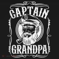 Funny Captain Grandpa Boat Sailing Sailor Fathers Day Gift Cool Gift USA-Made Doggie Bandana thumb 2