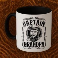 Funny Captain Grandpa Boat Sailing Sailor Fathers Day Gift Cool Gift Coffee Mug thumb 2