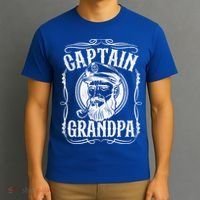 Funny Captain Grandpa Boat Sailing Sailor Fathers Day Gift Cool Gift T-Shirt thumb 3
