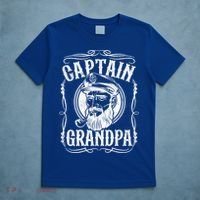 Funny Captain Grandpa Boat Sailing Sailor Fathers Day Gift Cool Gift T-Shirt thumb 5