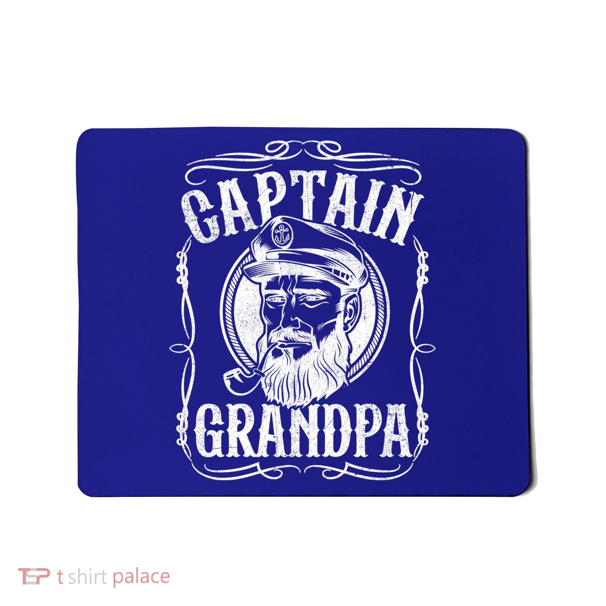 Funny Captain Grandpa Boat Sailing Sailor Fathers Day Gift Cool Gift Mousepad