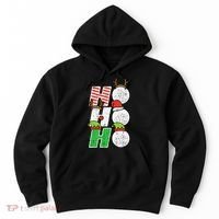 Funny Christmas Golfing Sports Golfer Gift Hoodie thumb 0