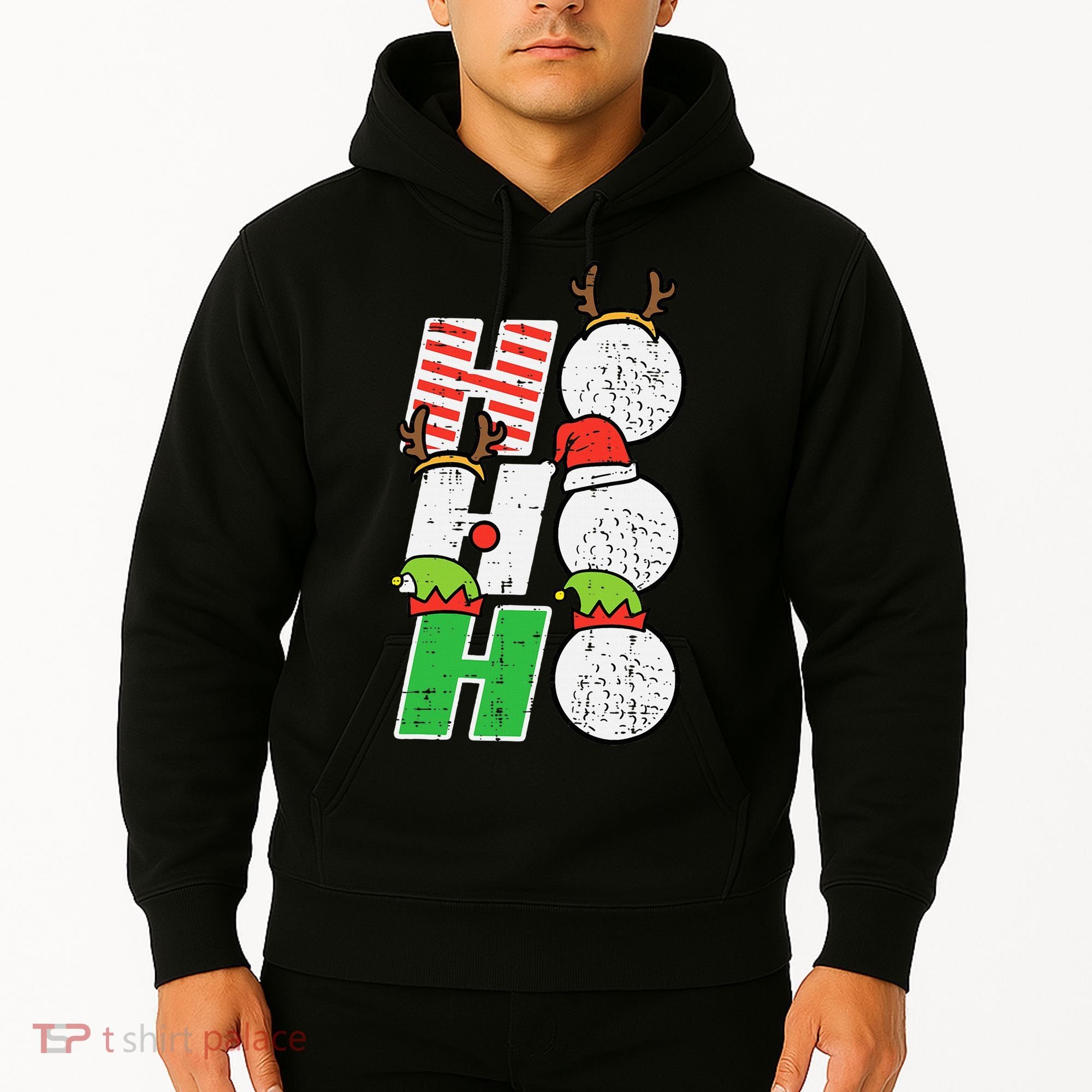 Funny Christmas Golfing Sports Golfer Gift Hoodie
