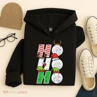 Funny Christmas Golfing Sports Golfer Gift Hoodie thumb 4
