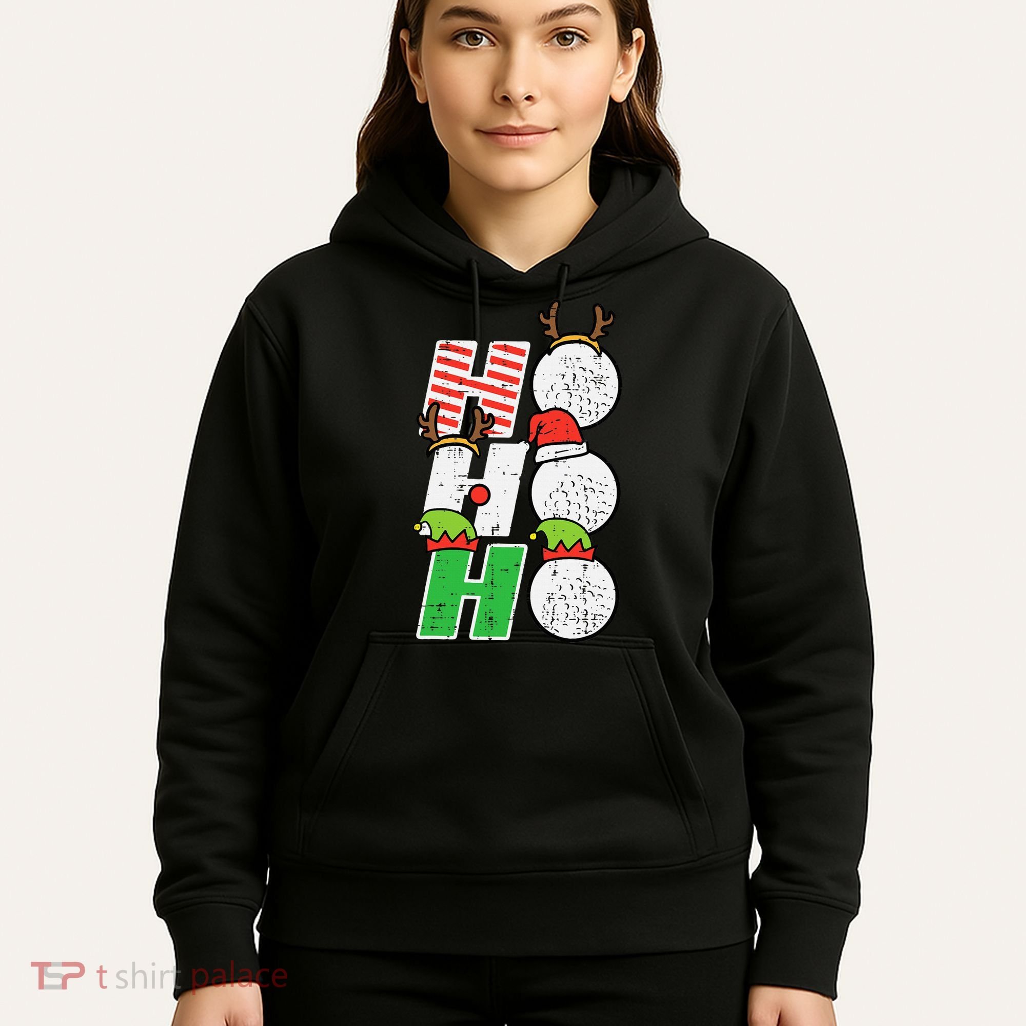 Funny Christmas Golfing Sports Golfer Gift Hoodie