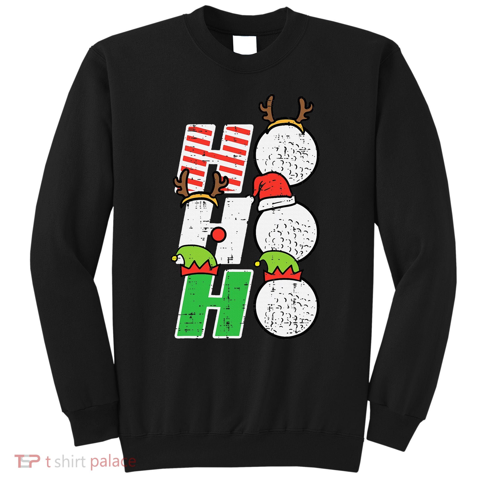 Funny Christmas Golfing Sports Golfer Gift Sweatshirt