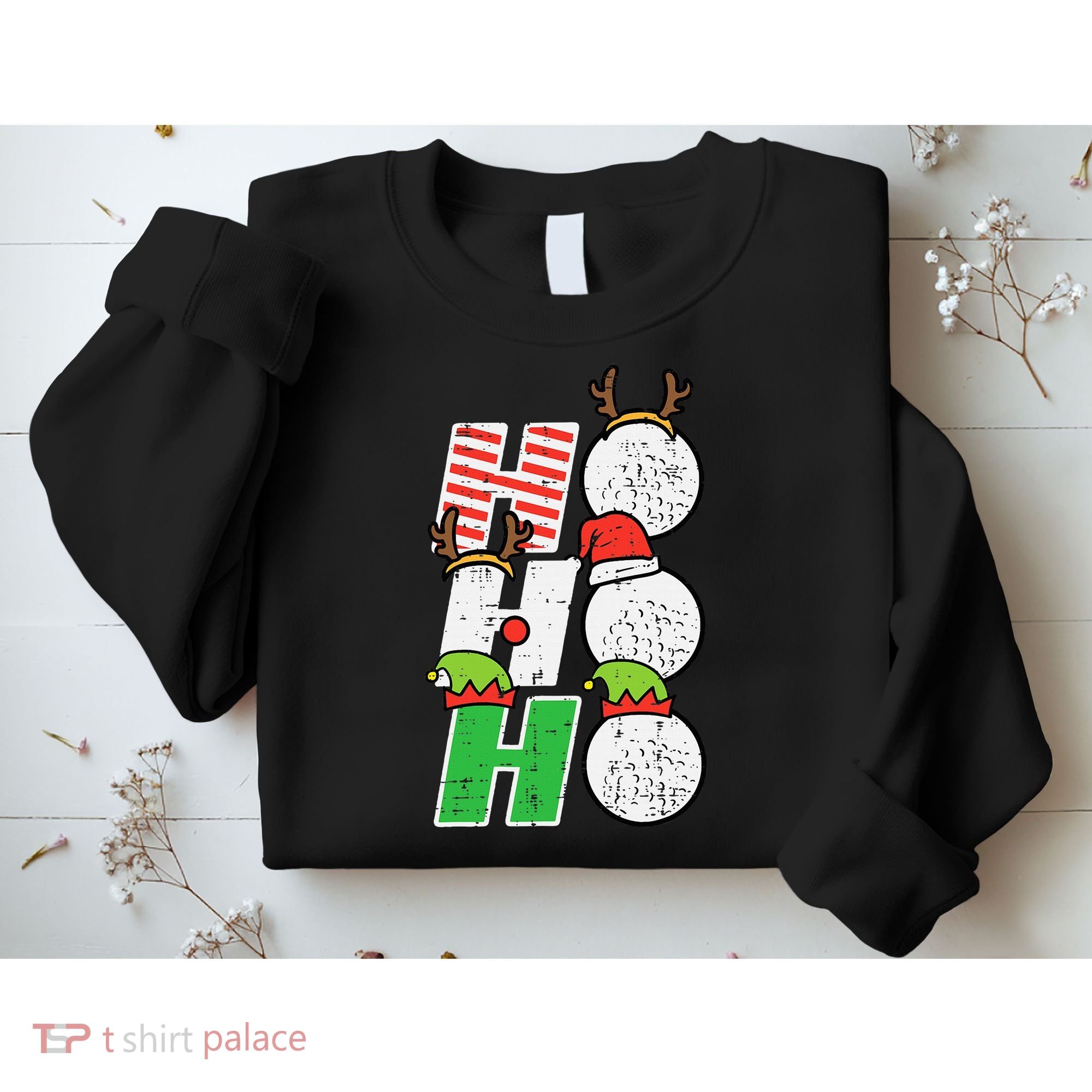 Funny Christmas Golfing Sports Golfer Gift Sweatshirt