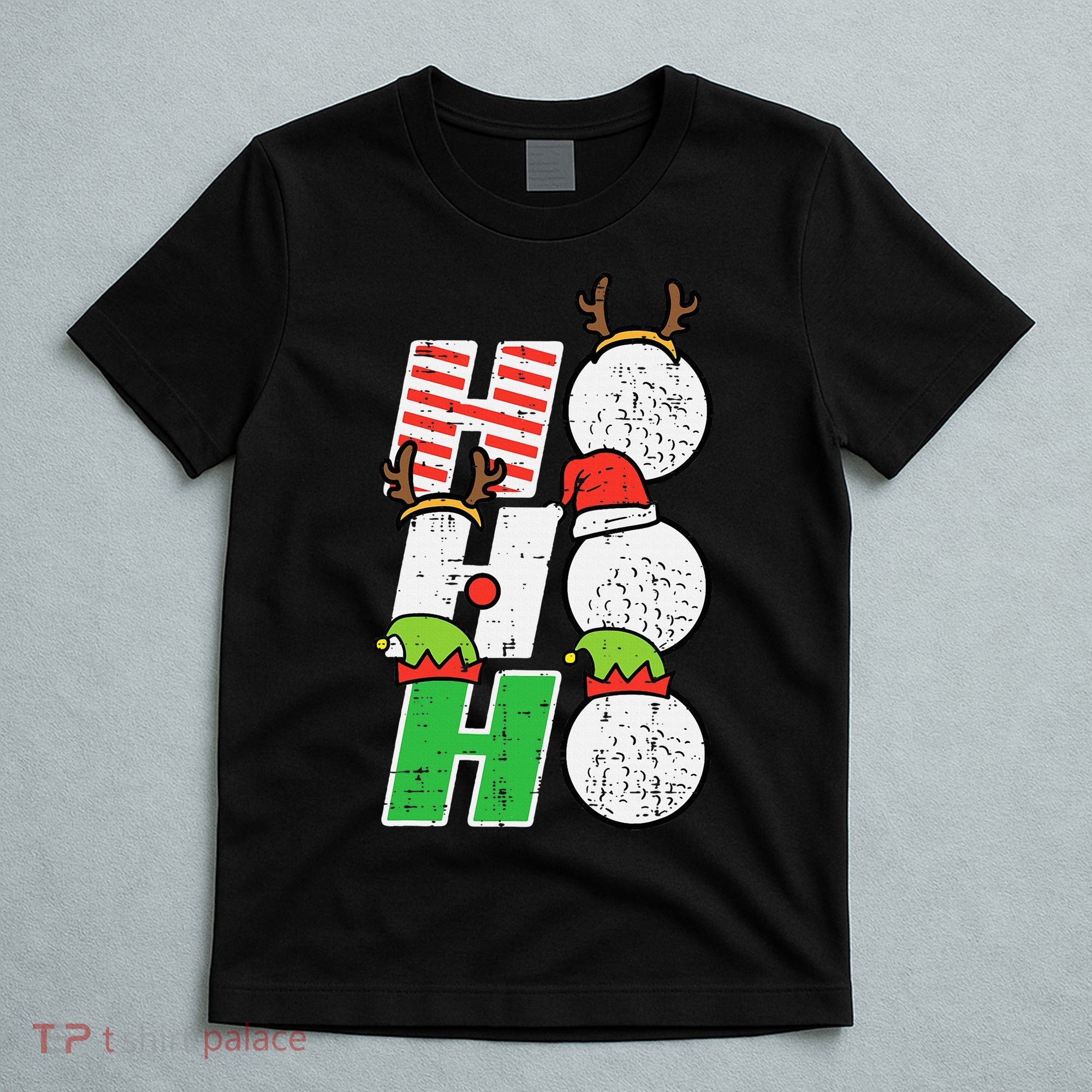 Funny Christmas Golfing Sports Golfer Gift T-Shirt