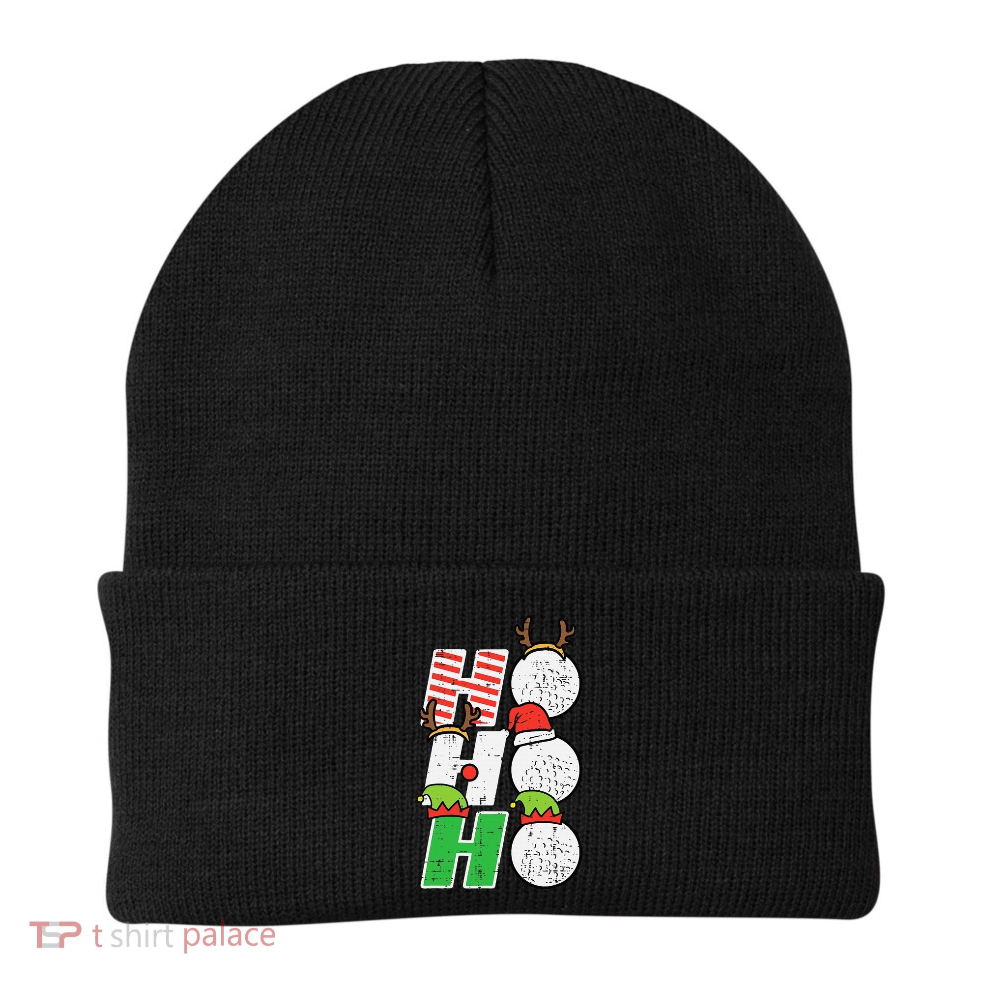 Funny Christmas Golfing Sports Golfer Gift Beanie