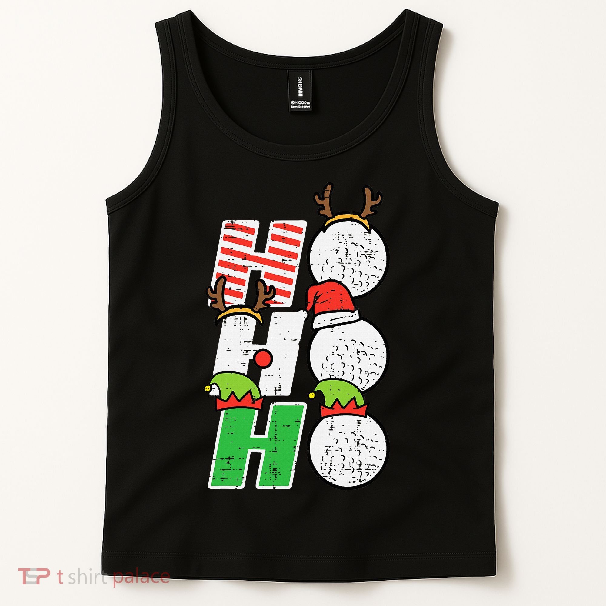 Funny Christmas Golfing Sports Golfer Gift Tank Top