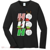 Funny Christmas Golfing Sports Golfer Gift Women's Long Sleeve Shirt thumb 0
