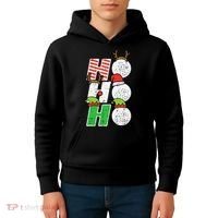 Funny Christmas Golfing Sports Golfer Gift Kids Hoodie thumb 4