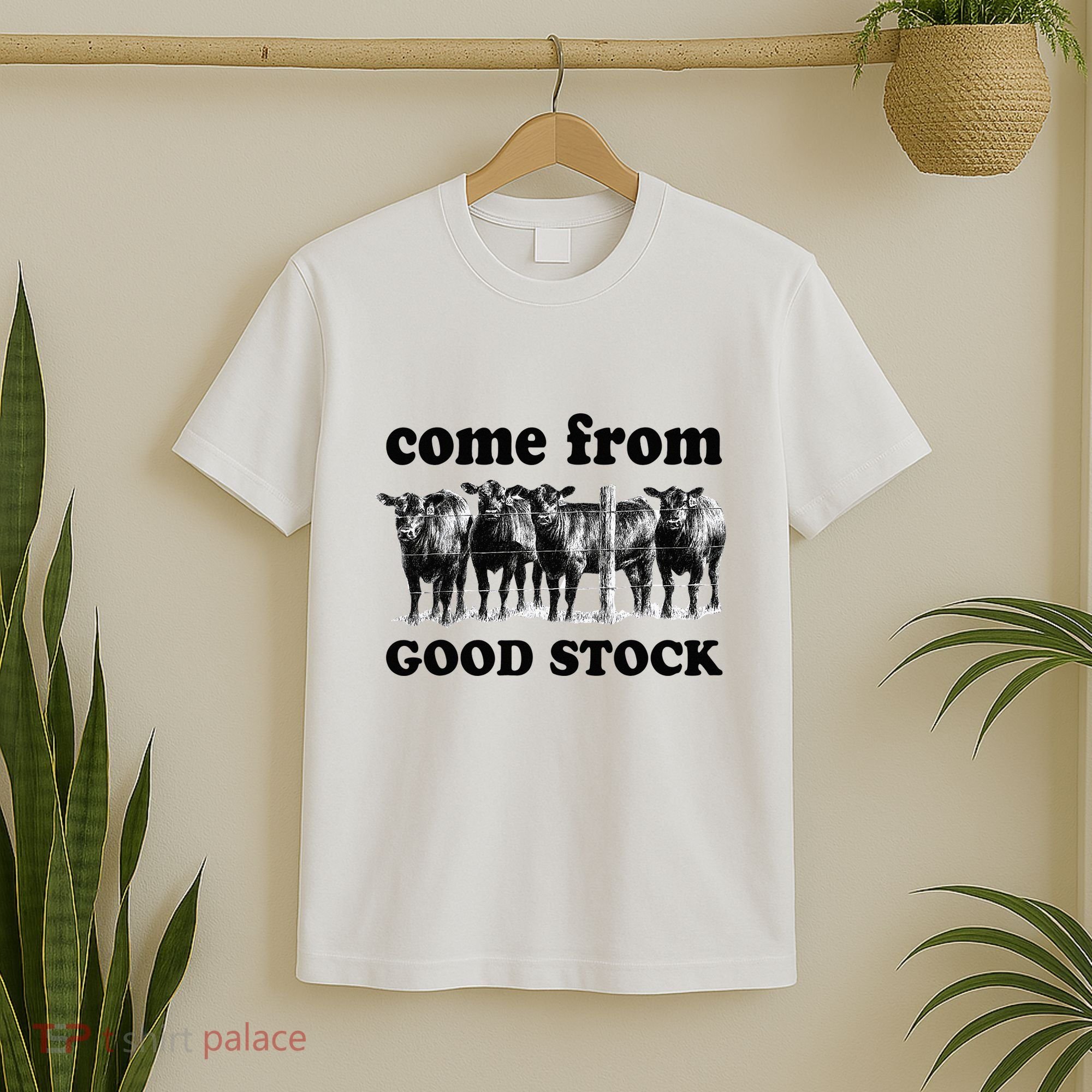 Funny Cow Gang I Come From Good Stock Farm Animals Cattles T-Shirt