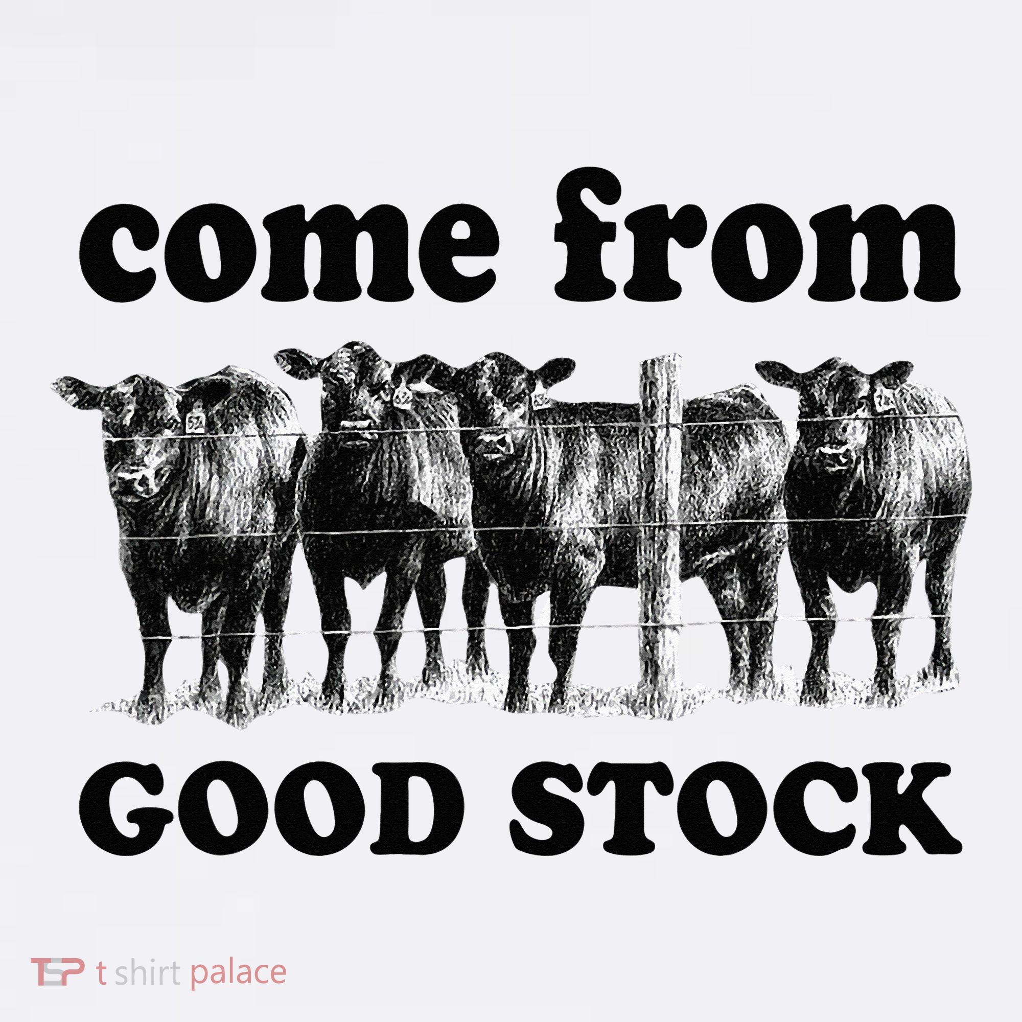 Funny Cow Gang I Come From Good Stock Farm Animals Cattles Women's Tank Top