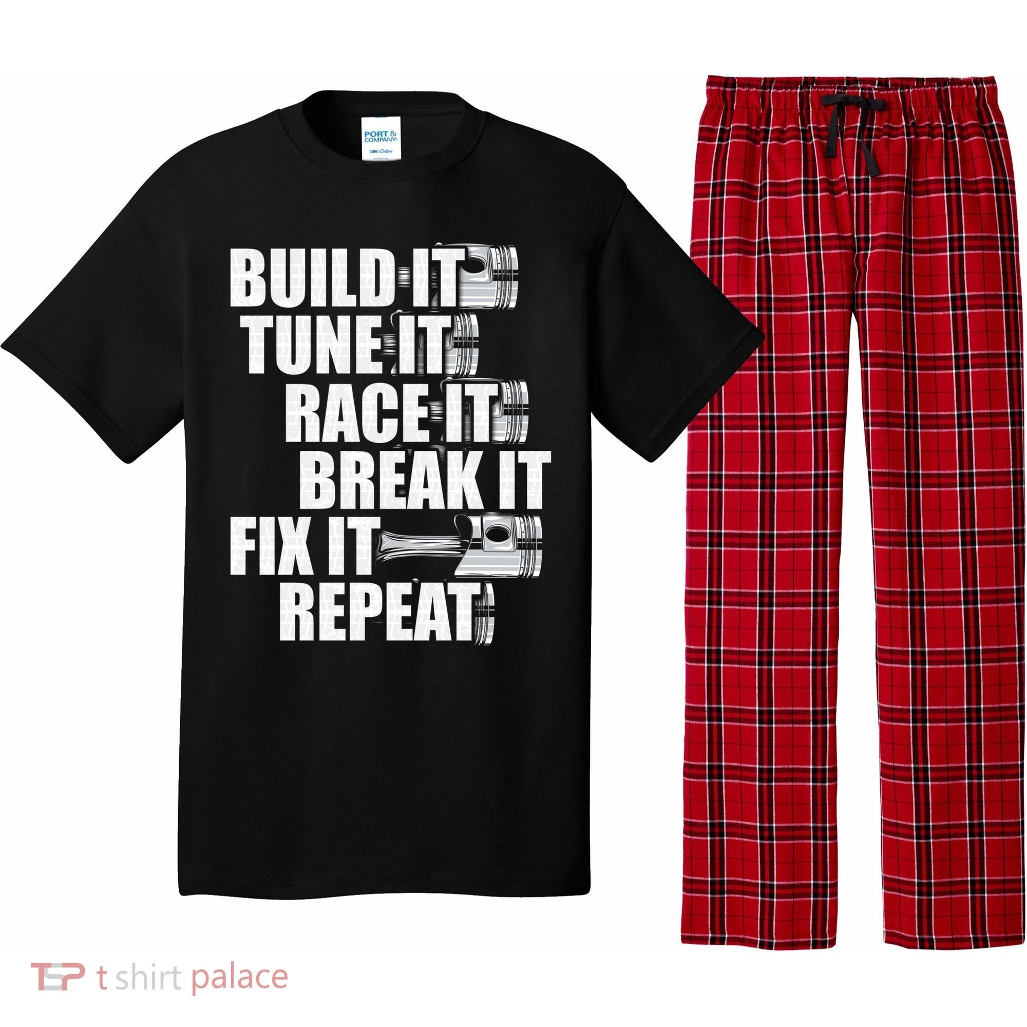 Funny Car Gift For Men Car Guy Christmas Cool Gift Pajama Set