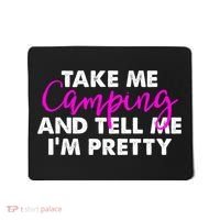 Funny Camping Gift Women Sarcastic Pink Hiking Gift Mousepad thumb 0