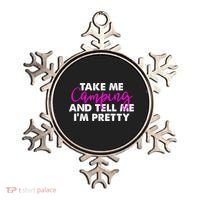 Funny Camping Gift Women Sarcastic Pink Hiking Gift Ornament thumb 0