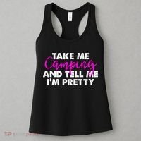 Funny Camping Gift Women Sarcastic Pink Hiking Gift Women's Tank Top thumb 3