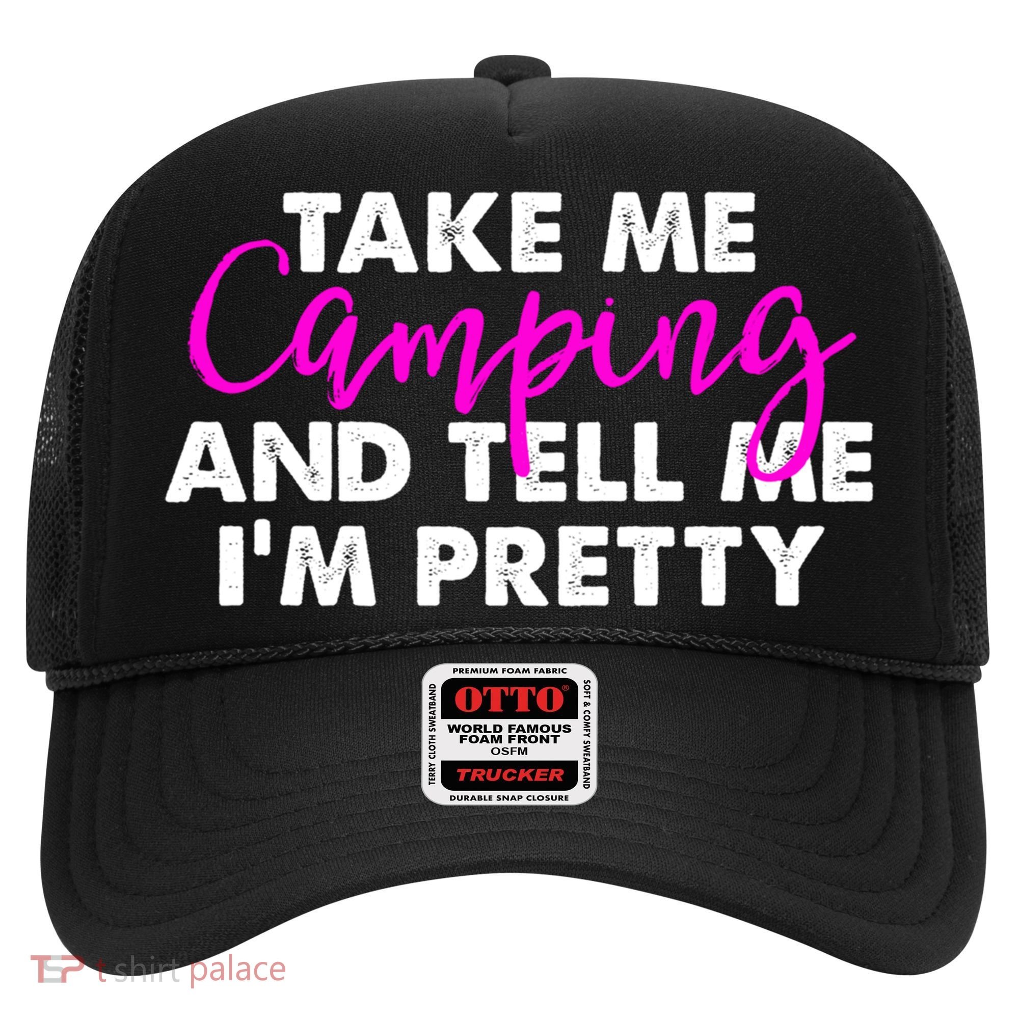 Funny Camping Gift Women Sarcastic Pink Hiking Gift Hat