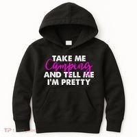 Funny Camping Gift Women Sarcastic Pink Hiking Gift Kids Hoodie thumb 0