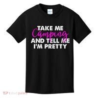 Funny Camping Gift Women Sarcastic Pink Hiking Gift Kids T-Shirt thumb 0