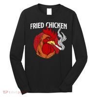 Fried Chicken Gangster Chickens Farm Owner Farmyard Farmer Long Sleeve Shirt thumb 0