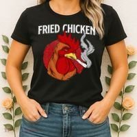 Fried Chicken Gangster Chickens Farm Owner Farmyard Farmer Women's T-Shirt thumb 2