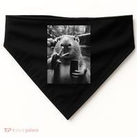 Funny Capybara Gifts Cool Capybara Selfie USA-Made Doggie Bandana thumb 0