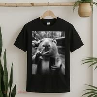 Funny Capybara Gifts Cool Capybara Selfie T-Shirt thumb 2
