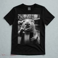 Funny Capybara Gifts Cool Capybara Selfie T-Shirt thumb 5