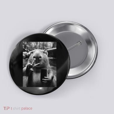 Funny Capybara Gifts Cool Capybara Selfie Button