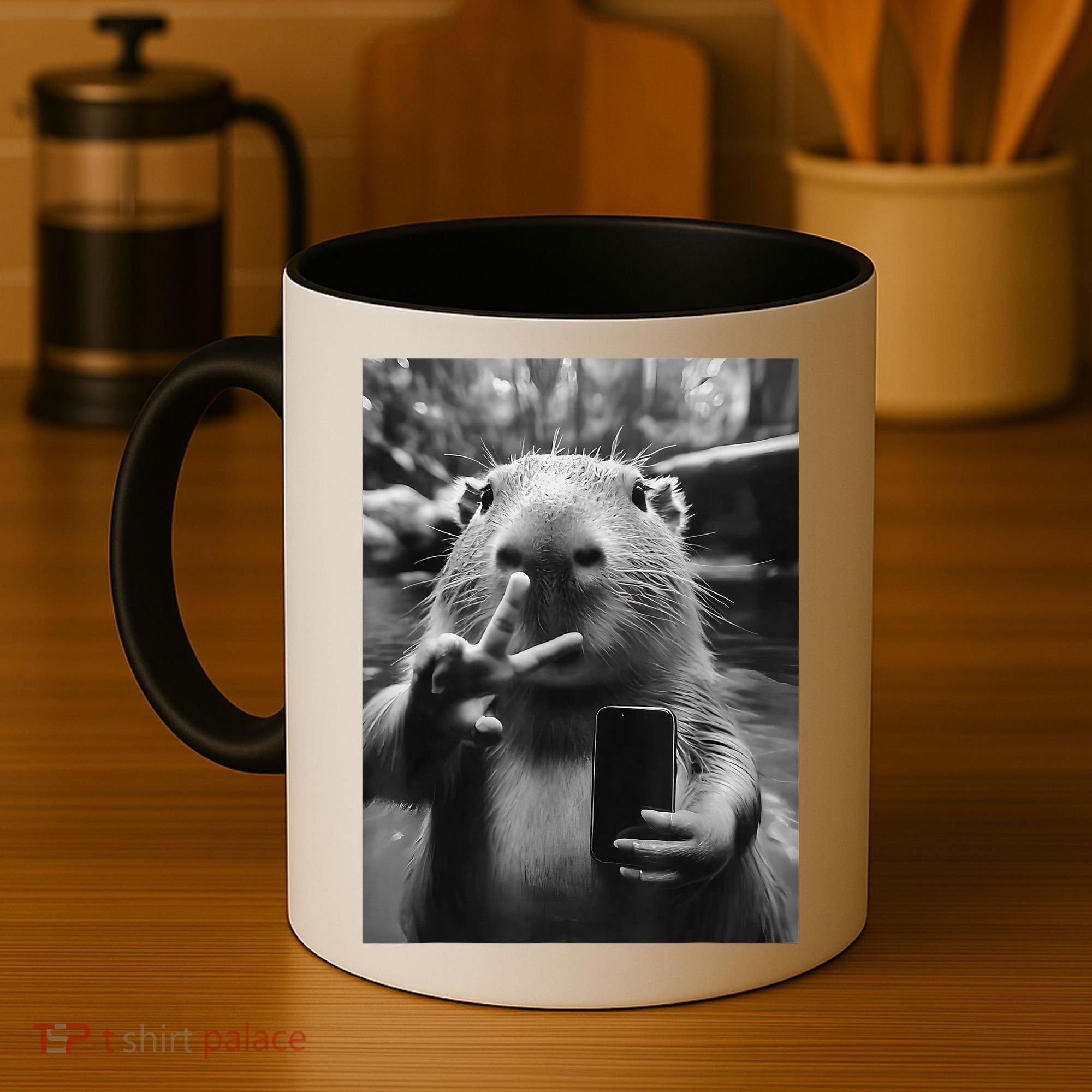 Funny Capybara Gifts Cool Capybara Selfie Coffee Mug