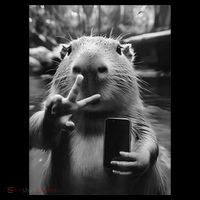 Funny Capybara Gifts Cool Capybara Selfie Coffee Mug thumb 5