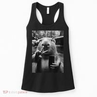 Funny Capybara Gifts Cool Capybara Selfie Women's Tank Top thumb 0