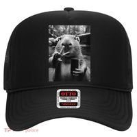 Funny Capybara Gifts Cool Capybara Selfie Hat thumb 0