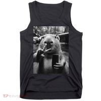 Funny Capybara Gifts Cool Capybara Selfie Tank Top thumb 0