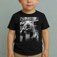 Funny Capybara Gifts Cool Capybara Selfie Toddler T-Shirt thumb 2