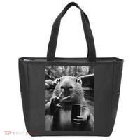 Funny Capybara Gifts Cool Capybara Selfie Tote Bag thumb 0