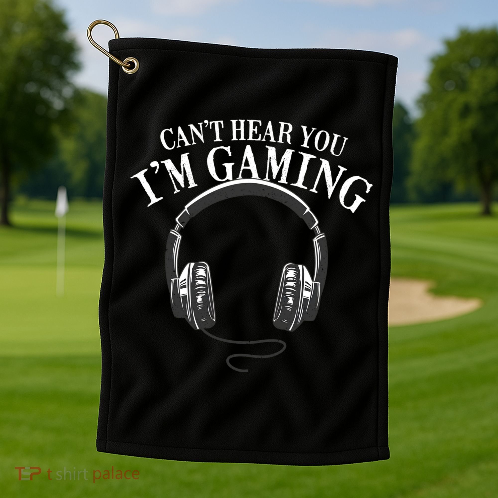 Funny Computer Gaming Gamer Video Game Gift Golf Towel