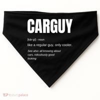 Funny Car Guy Gift Cool Gift Carguy Definition Great Gift USA-Made Doggie Bandana thumb 0