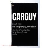 Funny Car Guy Gift Cool Gift Carguy Definition Great Gift Golf Towel thumb 0