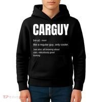 Funny Car Guy Gift Cool Gift Carguy Definition Great Gift Kids Hoodie thumb 4