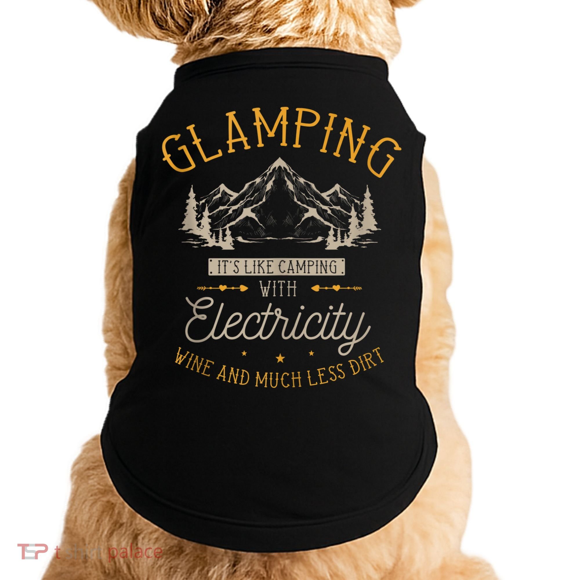 Funny Camper Glamping Nature Drinking Doggie Tank