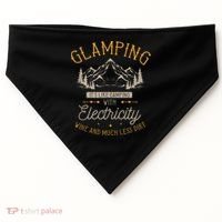 Funny Camper Glamping Nature Drinking USA-Made Doggie Bandana thumb 0