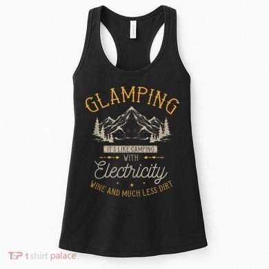 Funny Camper Glamping Nature Drinking Women's Tank Top