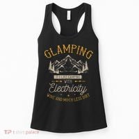 Funny Camper Glamping Nature Drinking Women's Tank Top thumb 0
