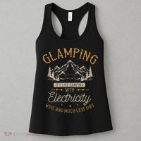 Funny Camper Glamping Nature Drinking Women's Tank Top thumb 3