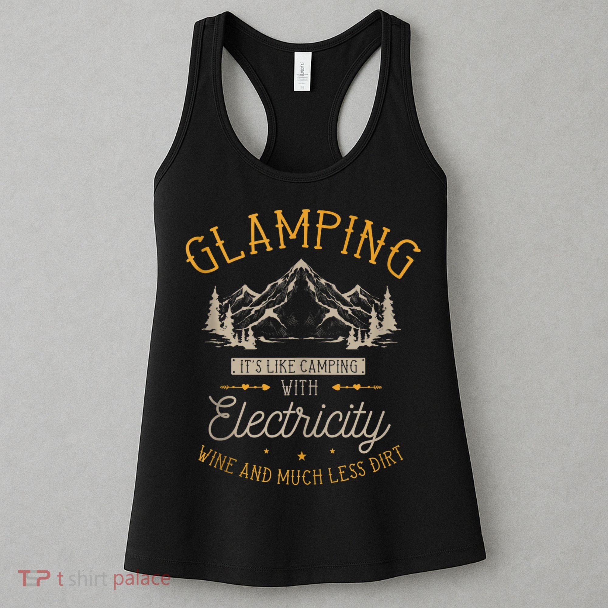 Funny Camper Glamping Nature Drinking Women's Tank Top