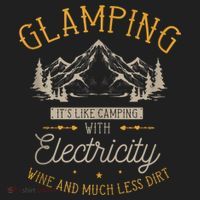 Funny Camper Glamping Nature Drinking Hat thumb 2