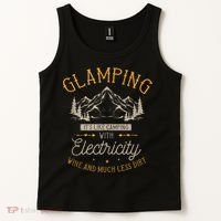 Funny Camper Glamping Nature Drinking Tank Top thumb 2